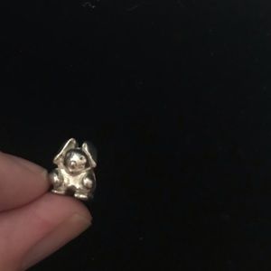 Silver pandora charm bunny